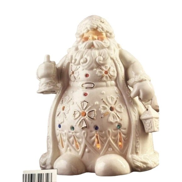 Living Home Santa Christmas Porcelain Tea light candle holder - Picture 2 of 4